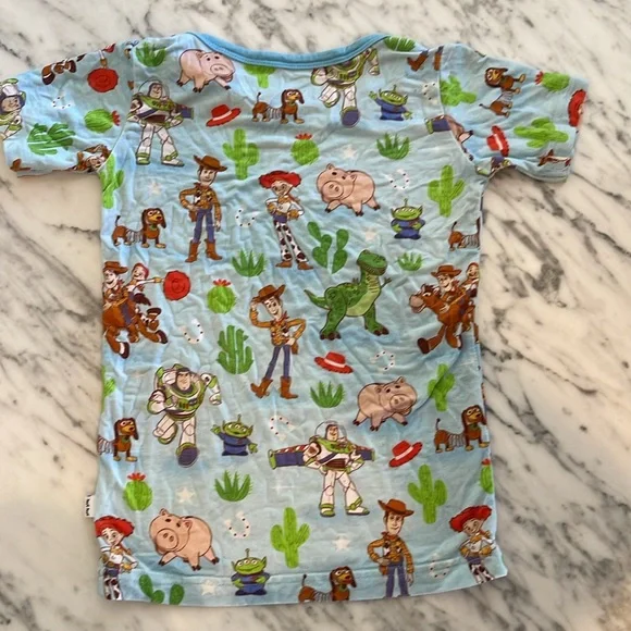 Little Sleepies OG Disney Pixar Toy Story Short Sleeve & Shorts Pajama Set - Picture 3 of 5